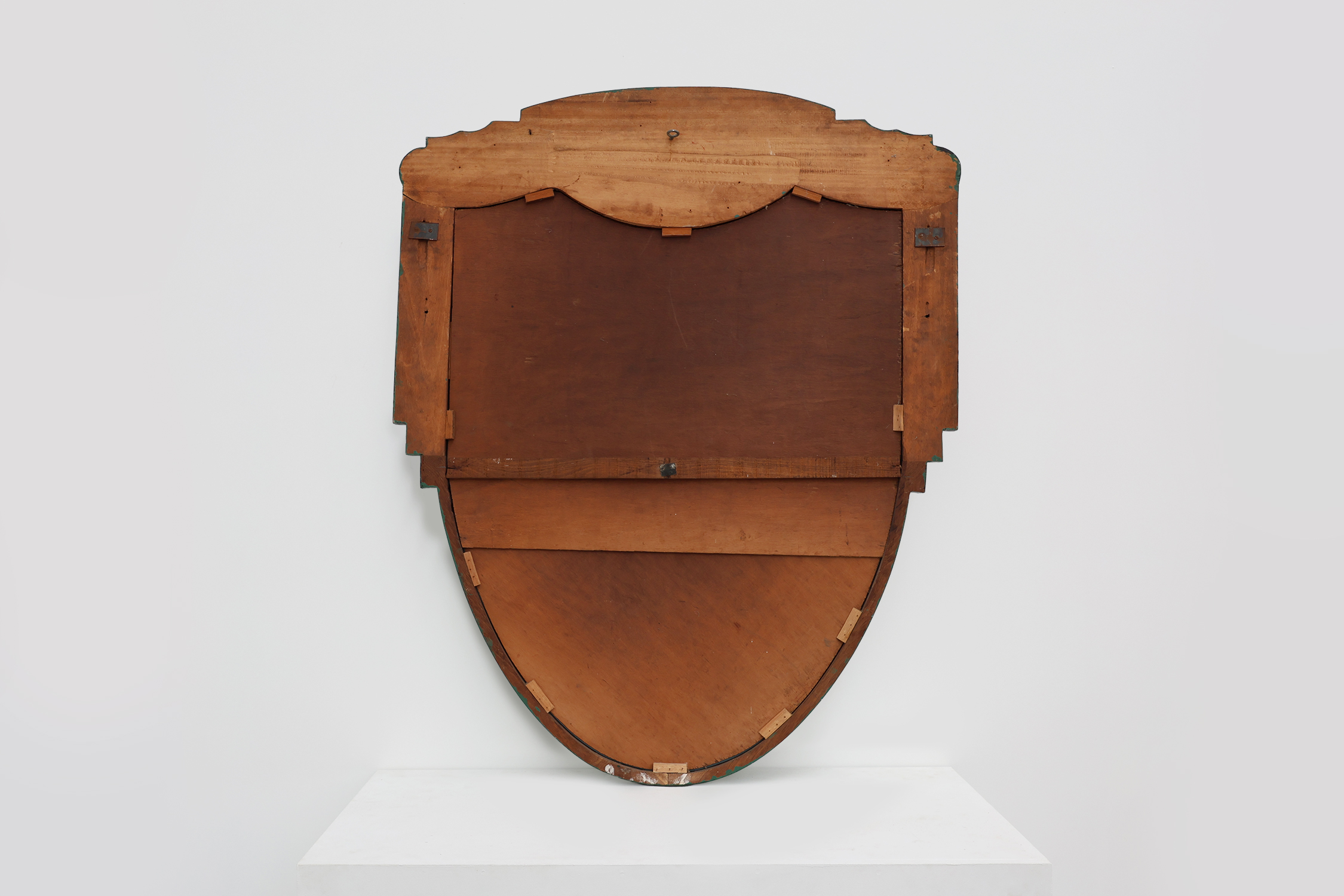 French Art Deco mirror in green carved wood, 1930sthumbnail